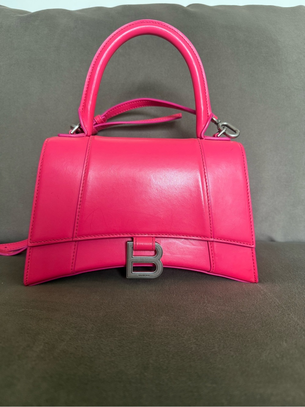 Balenciaga Mini Top Handle Bag in Bright Pink - Picture 3 of 12